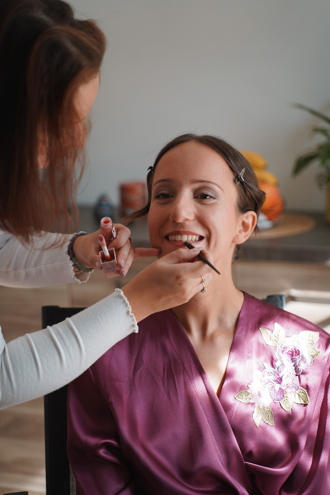 Mise en beauté de la mariée par Jo’li Moment